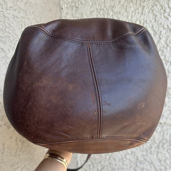 COACH Vintage Duffle Soho XL Vermillion in Dark Brown Leather Bag Purse 4082 CR - Picture 6 of 16